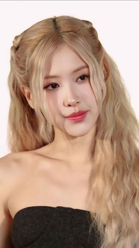 This contain an image of an image of Rosé on black dress