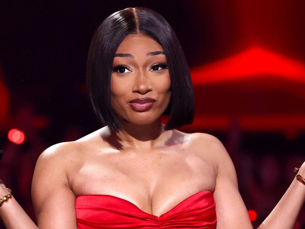 Megan Thee Stallion recreates Britney Spears' Slave 4 U outfit at the 2024  VMAs | The Independent