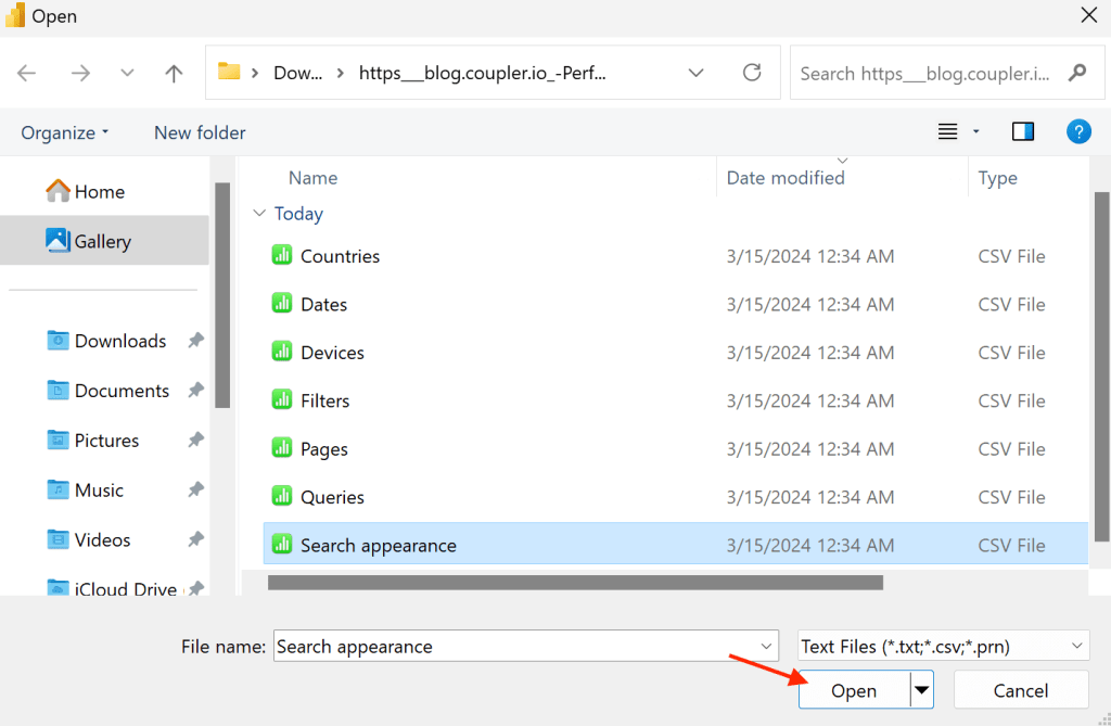 16 file open