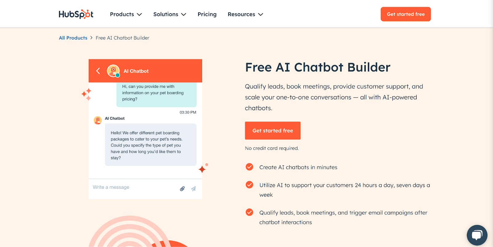 HubSpot Chatbot