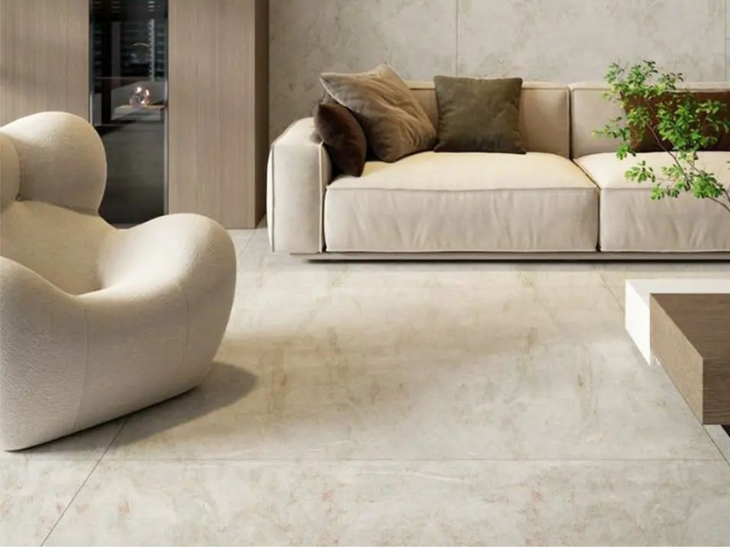 White fantasy onyx marble on flooring