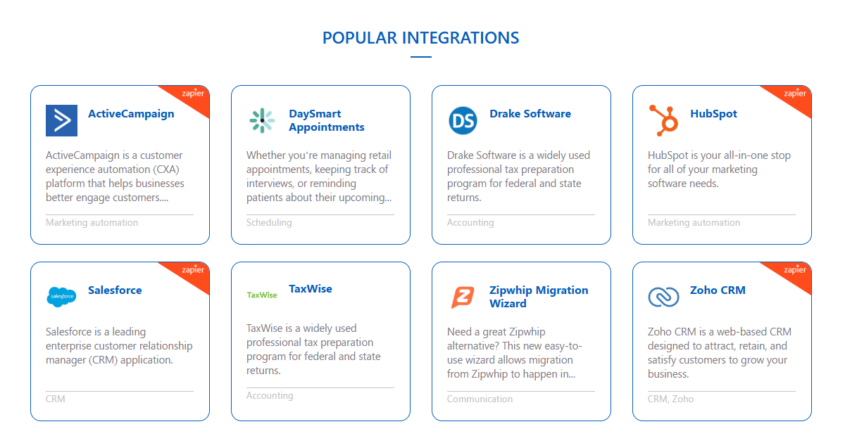 Textellent integrations