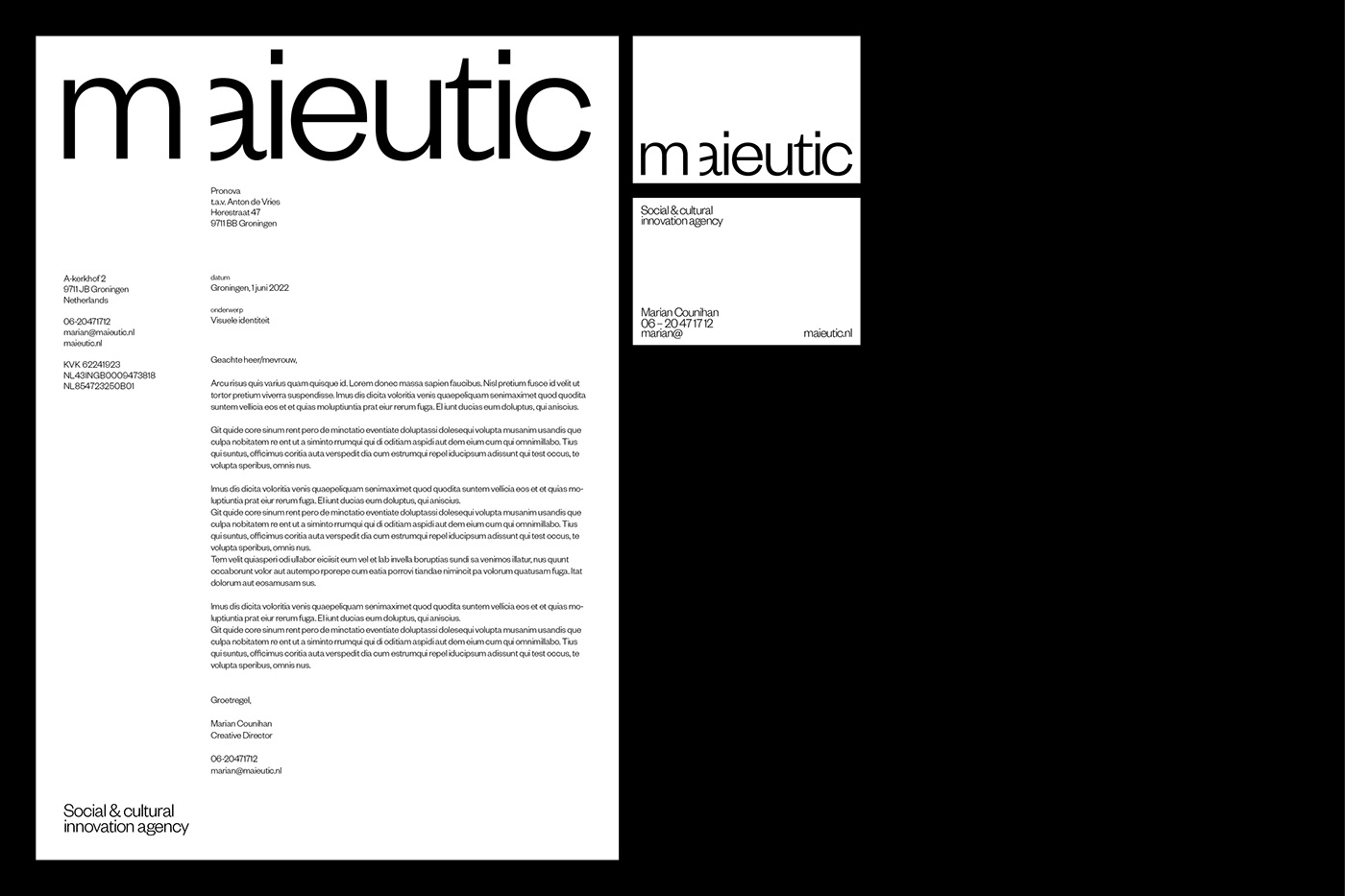 Artifact from the Maieutic: Branding and Visual Identity by G2K article on Abduzeedo