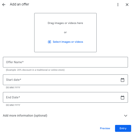 my company google inputs