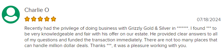 Grizzly Gold & Silver reviews