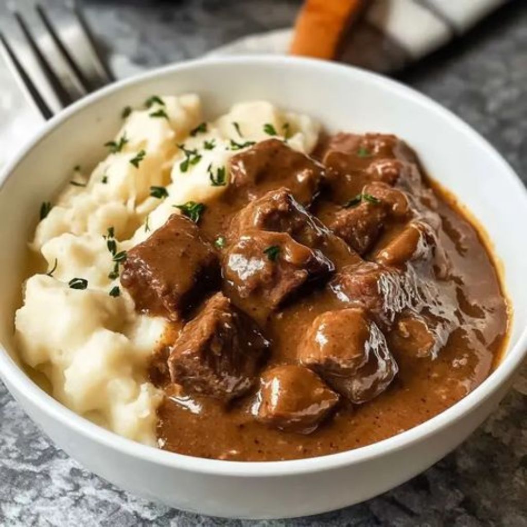 Crock Pot Beef Tips and Gravy Recipe