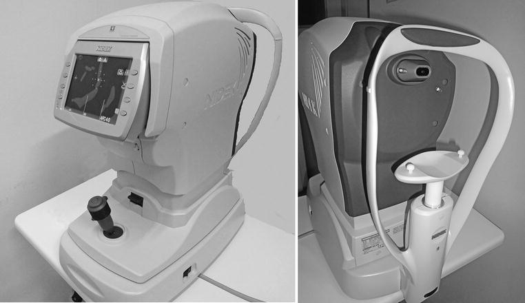 Non-contact tonometry (NCT), measurment of ocilar pressure without touching