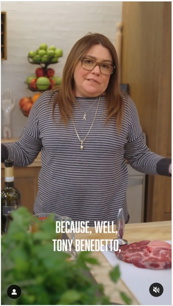 Rachael Ray talking about Tony Bennett as she makes ossobuco, from an Instagram video, dated September 3, 2024 | Source: Instagram/home.made.nation/