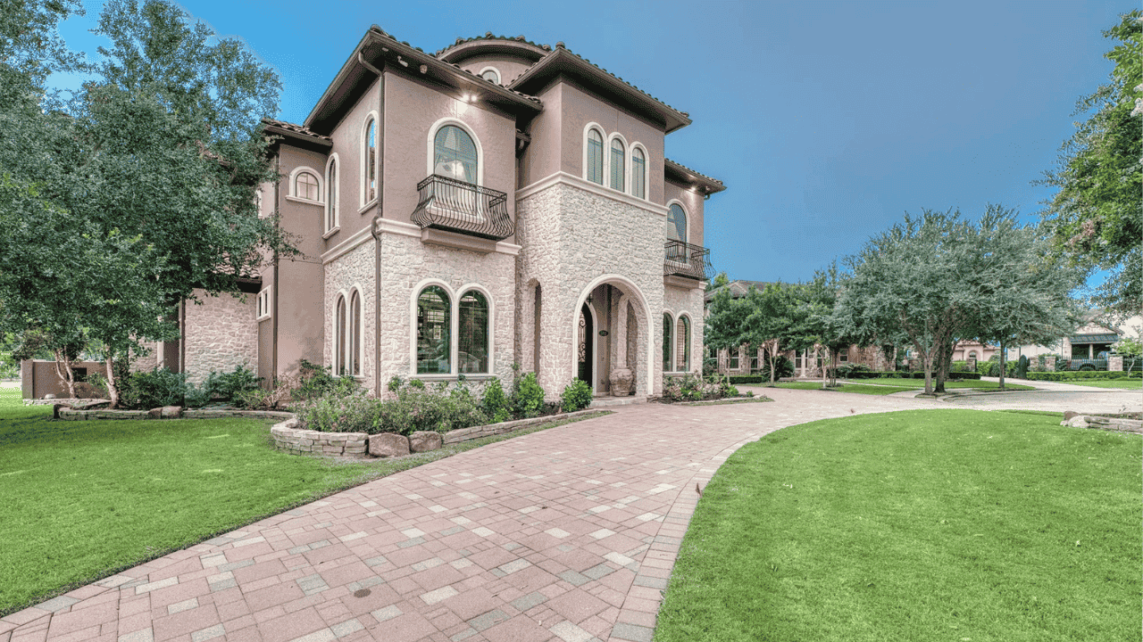 Explore This 6,923 Sq Ft Mediterranean Estate in Richmond, TX with Saltwater Pool and Grand Interiors