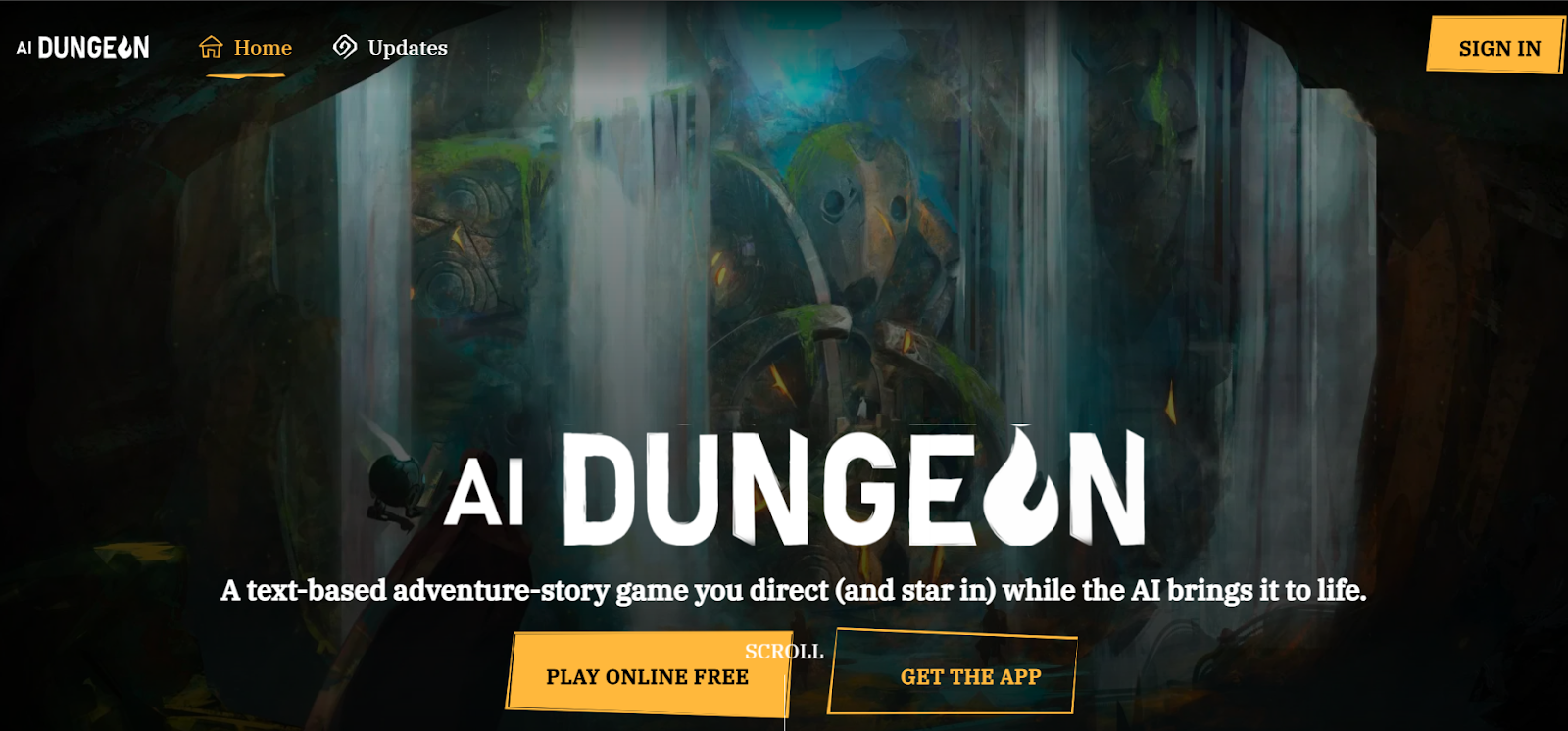 AI Dungeon game