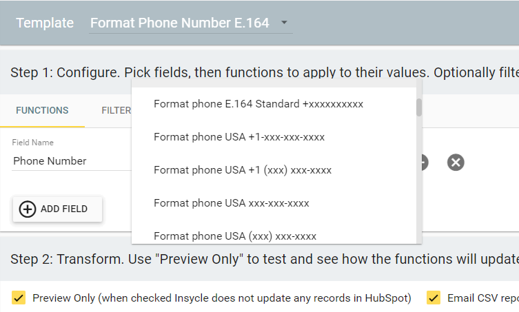 format phone numbers