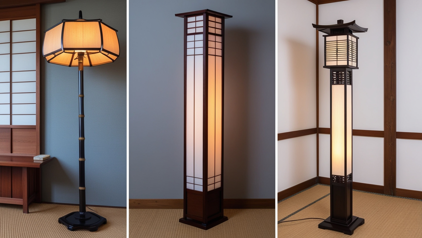 Japanese Traditional Floor Lamp