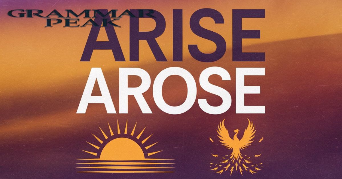 Examples of “Arise” and “Arose” in Sentences