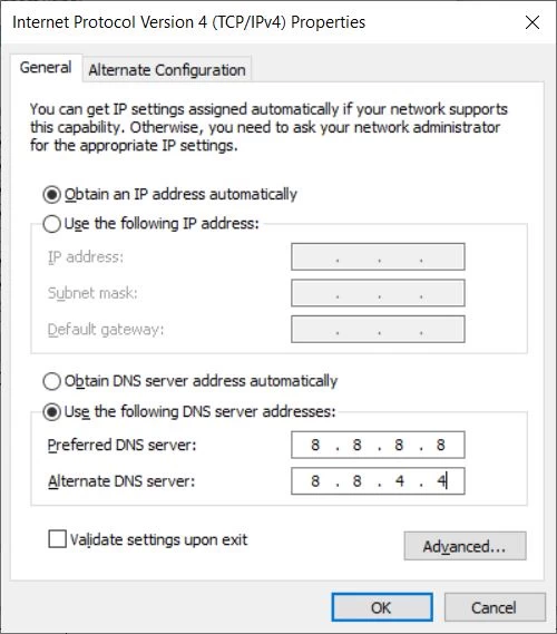 dns probe finished nxdomain