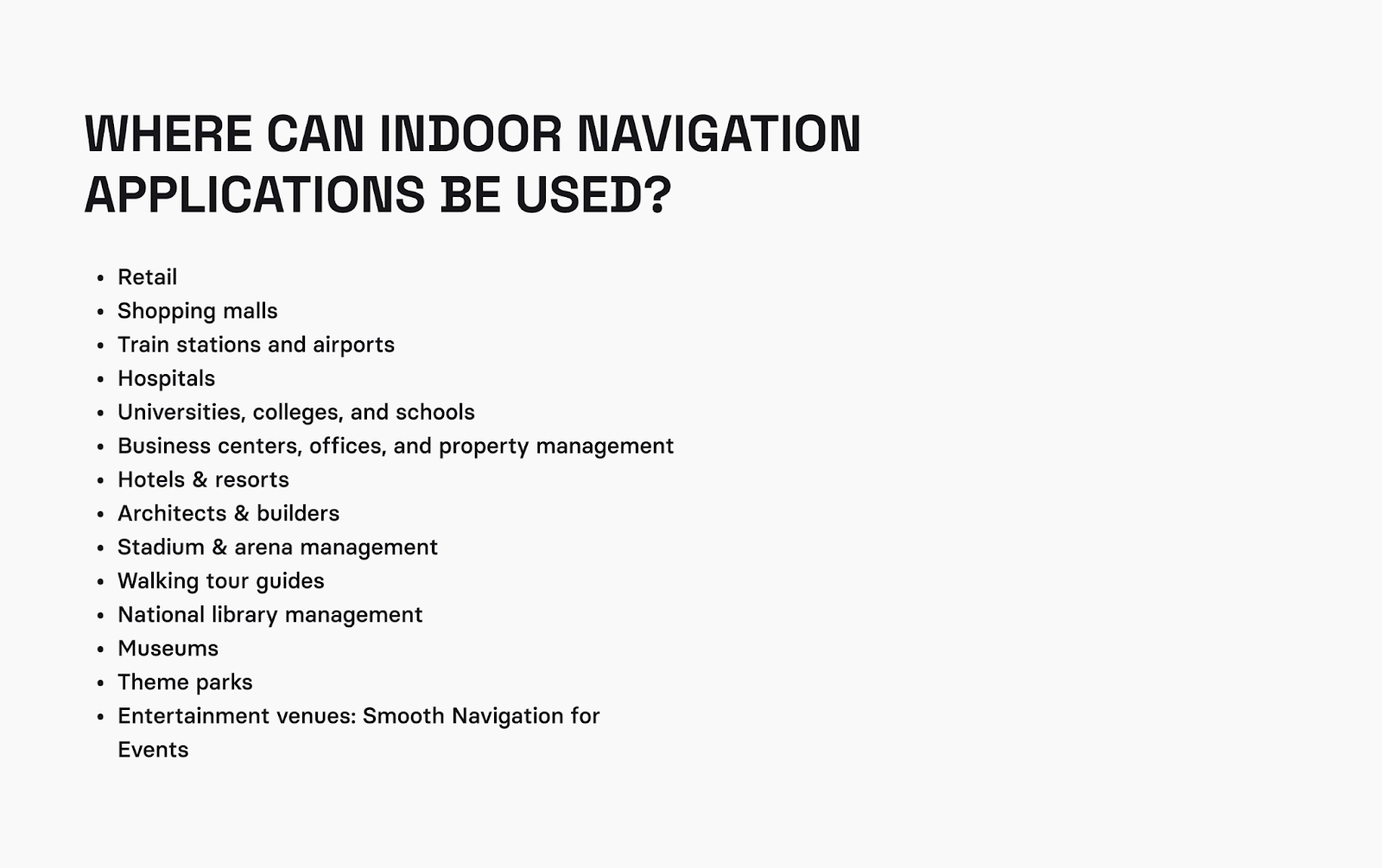 How to develop an indoor navigation app
