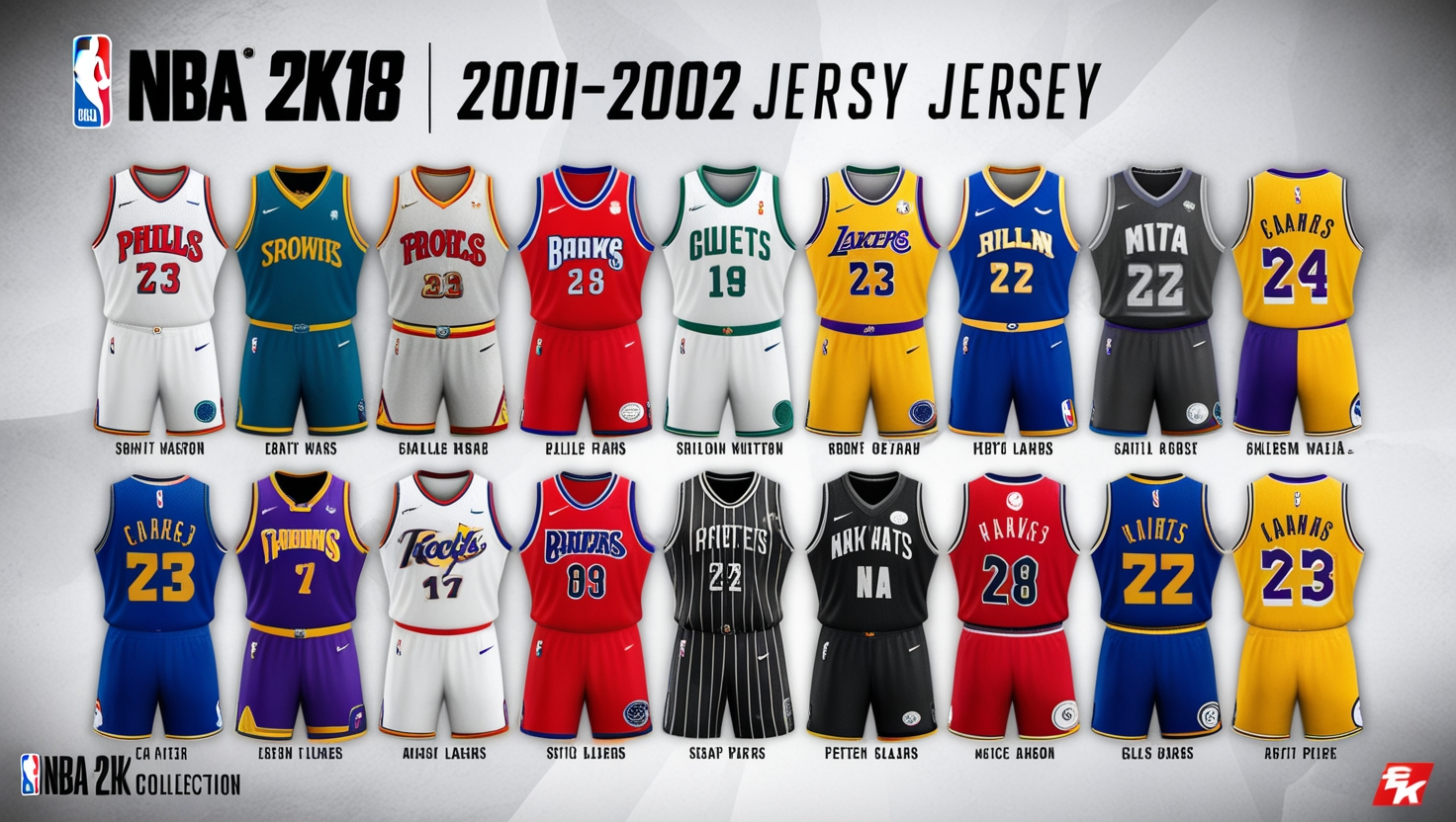 NBA 2K18 2001-2002 jersey