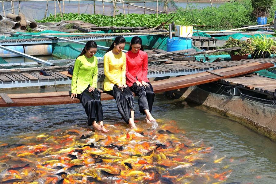 Unlike coastal fishing villages, Con Son is a riverine fishing community in the Mekong Delta. 