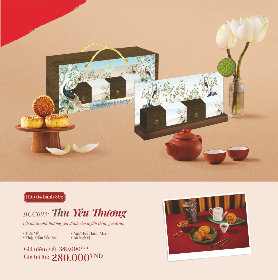 Hộp bánh trung thu cao cấp THU YÊU THƯƠNG