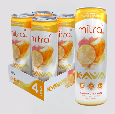 4 pack Orange Dreamsicle Kava Seltzer Relaxation