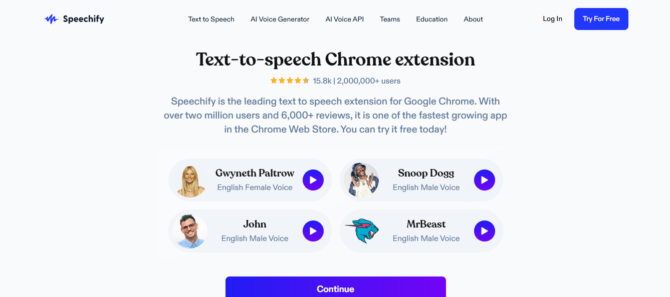  Speechify Chrome Extension
