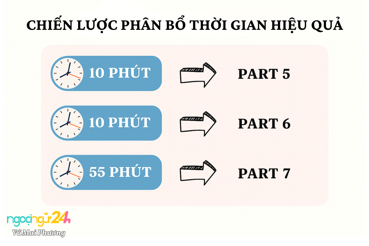 Chiến lược phân bổ thời gian khi làm bài Reading
