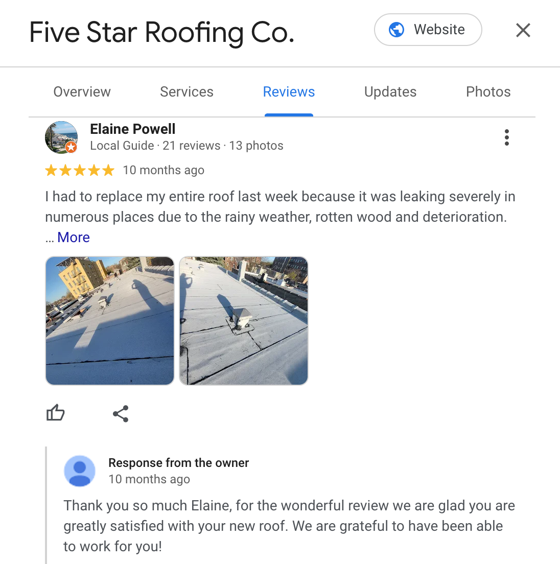 Encourage satisfied customers to leave reviews on Google