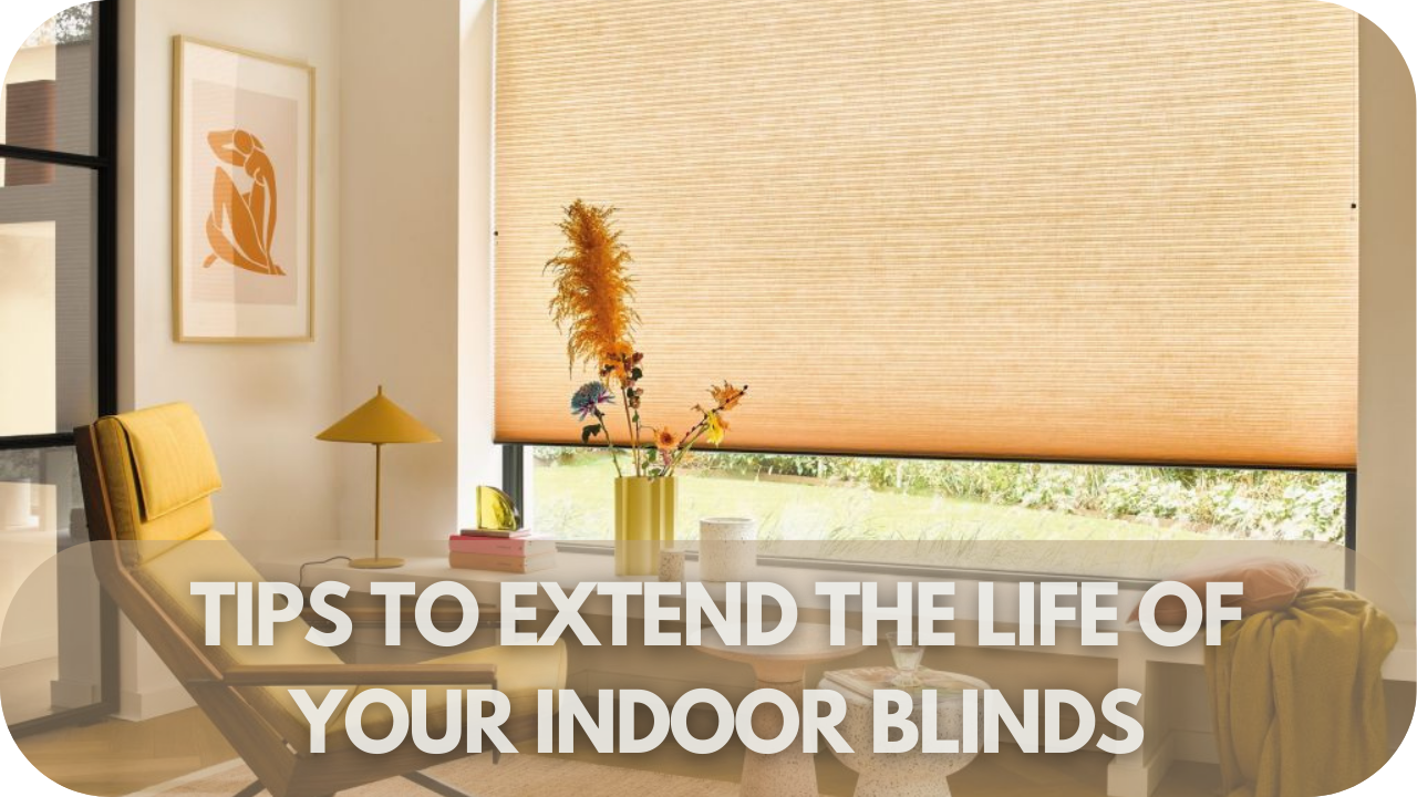 Simple tips to help your indoor blinds last longer.