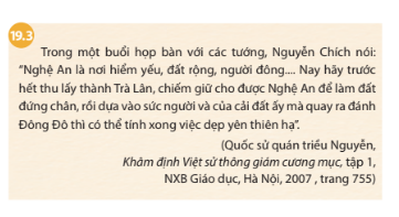 BÀI 19. KHỞI NGHĨA LAM SƠN (1418- 1427)1. Một số sự kiện tiêu biểu của cuộc khởi nghĩa Lam SơnCâu 1: Vì sao anh hùng hào kiệt khắp nơi tụ về Lam Sơn? Mục đích của họ là gì? Đọc thêm tư liệu 19.2 cho câu Giải nhanh của em.Đáp án chuẩn:- Nhà Minh thiết lập chính quyền đô hộ và đàn áp nhân dân sau khi chiếm nước ta.- Lê Lợi, hào trưởng vùng Nam Sơn, đã tích cực tích trữ lương thực và tập hợp người cùng chí hướng chờ thời cơ khởi nghĩa.Câu 2: Trình bày những khó khăn của khởi nghĩa Lam Sơn trong những năm đầu của cuộc khởi nghĩa.Đáp án chuẩn:- Nghĩa quân gặp đàn áp nặng nề từ quân Minh, phải rút quân lên Chí Linh ba lần, có khi chỉ còn khoảng 100 người.- Giữa năm 1418, quân Minh liên tục vây hãm, đẩy nghĩa quân vào tình thế nguy khốn. Lê Lai hy sinh để cứu Lê Lợi và giải vây cho cuộc khởi nghĩa.Câu 3: Khai thác tư liệu 19.3 và cho biết tại sao Nguyễn Chích đề xuất kế hoạch chuyển địa bàn hoạt động chính của nghĩa quân vào Nghệ An? Kế hoạch đó đem lại kết quả như thế nào?Đáp án chuẩn:- Nguyễn Chích đề xuất kế hoạch chuyển địa bàn hoạt động của nghĩa quân vào Nghệ An vì đây là nơi đất rộng, người đông và có nhiều tiềm năng chiến lược. - Kế hoạch này đã giúp nghĩa quân giải phóng một vùng rộng từ Thanh Hoá đến đèo Hải Vân trong vòng 10 tháng.Câu 4: Dựa vào lược đồ 19.4, 19.5 và thông tin trong bài, em hãy trình bày tóm tắt diễn biến trận Tốt Động - Chúc Động và trận Chi Lăng - Xương Giang.Đáp án chuẩn:* Diễn biến trận Tốt Động - Chúc Động:- Tháng 11/1426, Vương Thông chỉ huy viện binh tấn công vào Cao Bộ, nơi quân Lam Sơn đóng giữ.- Nghĩa quân mai phục ở Tốt Động - Chúc Động, phục kích và gây tổn thất nặng cho quân Minh.* Diễn biến trận Chi Lăng - Xương Giang:- Tháng 10/1427, Liễu Thăng và Mộc Thạnh dẫn 15 vạn quân tiến vào nước ta, hỗ trợ cho Vương Thông.- Tại Chi Lăng, quân Minh bị phục kích bởi nghĩa quân, Liễu Thăng bị đầu đội, quân Minh rút về Xương Giang và bị tiêu diệt.2. Nguyên nhân thắng lợi và ý nghĩa lịch sửCâu 1: - Giải thích nguyên nhân chính dẫn đến thắng lợi của cuộc khởi nghĩa Lam Sơn.- Hãy trình bày ý nghĩa lịch sử của cuộc khởi nghĩa Lam Sơn.Đáp án chuẩn:Nguyên nhân:- Tinh thần yêu nước và đoàn kết của cả dân tộc.- Lãnh đạo khởi nghĩa đã đề ra đường lối chiến lược, chiến thuật đúng đắn như dựa vào dân, phát triển cuộc khởi nghĩa thành chiến tranh giải phóng dân tộc.Ý nghĩa:- Lật đổ ách thống trị tàn bạo của nhà Minh.- Mở ra thời kỳ phát triển mới của Đại Việt.LUYỆN TẬP- VẬN DỤNG