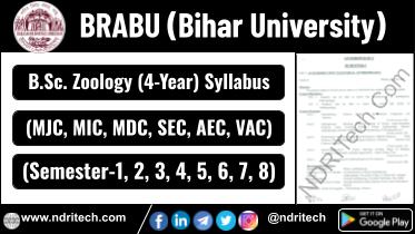 BRABU BSc Zoology New Syllabus Sem-1 2 3 4 5 6 7 8