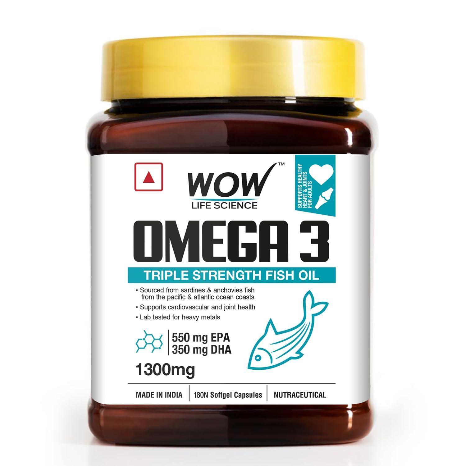 WOW Life Science Omega-3 Fish Oil
