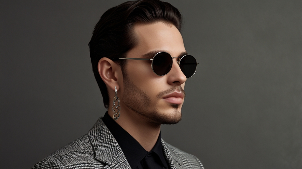 cool men earrings gagas​