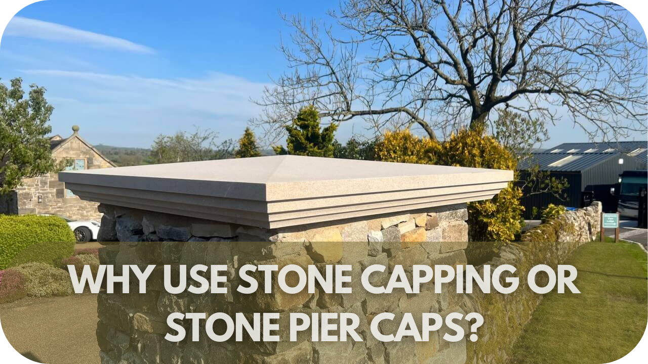 Benefits of using stone capping and pier caps for structures.