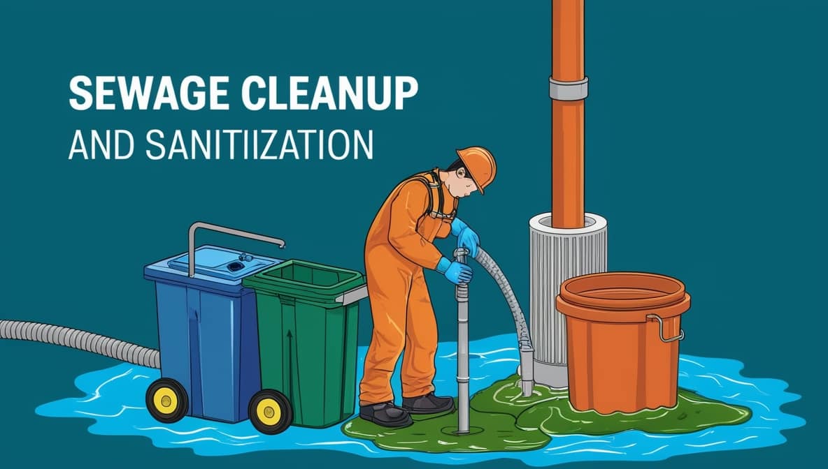 Emergency sewage cleanup