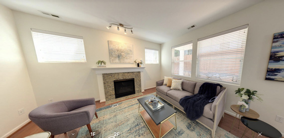 Panorama of the interior of the house