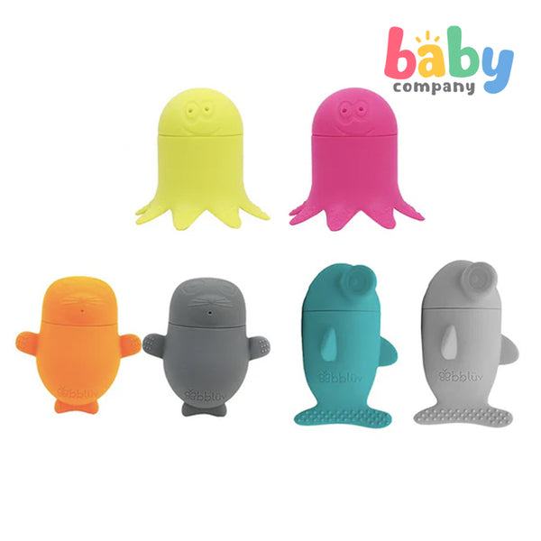 BBLUV Büddies: Silicone Bath Toys Set