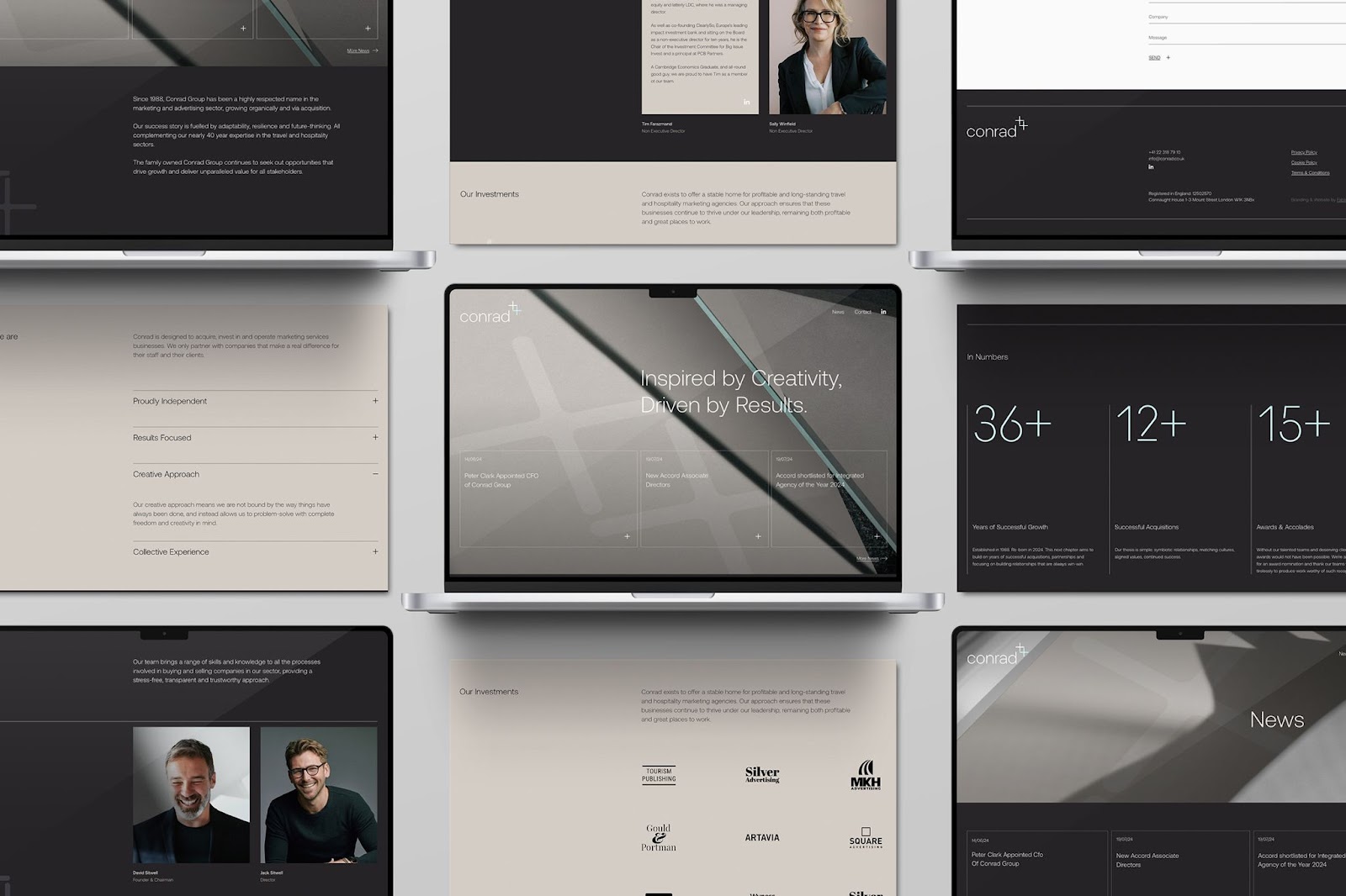 Image from the Branding: A Case Study of Conrad Group's Transformation article on Abduzeedo