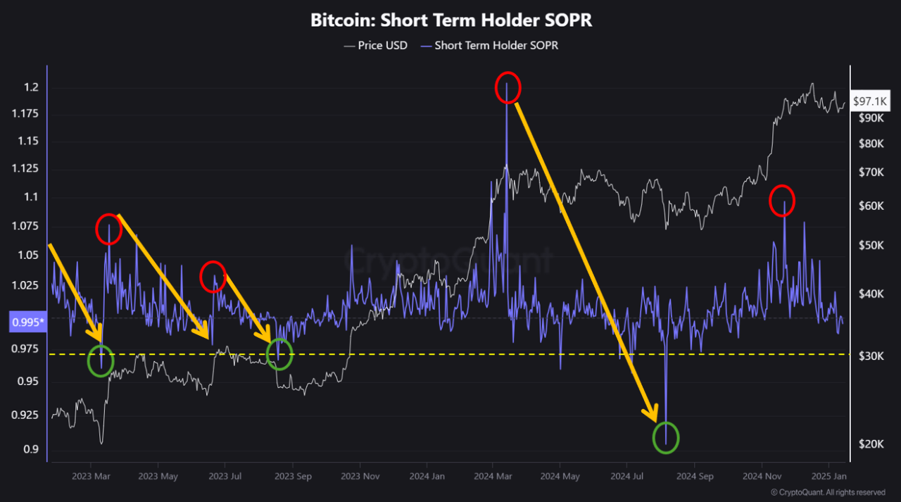 BitcoinSOPR图表分析