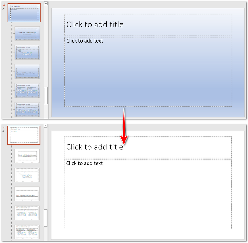 Removing Background from PowerPoint Slide Masters