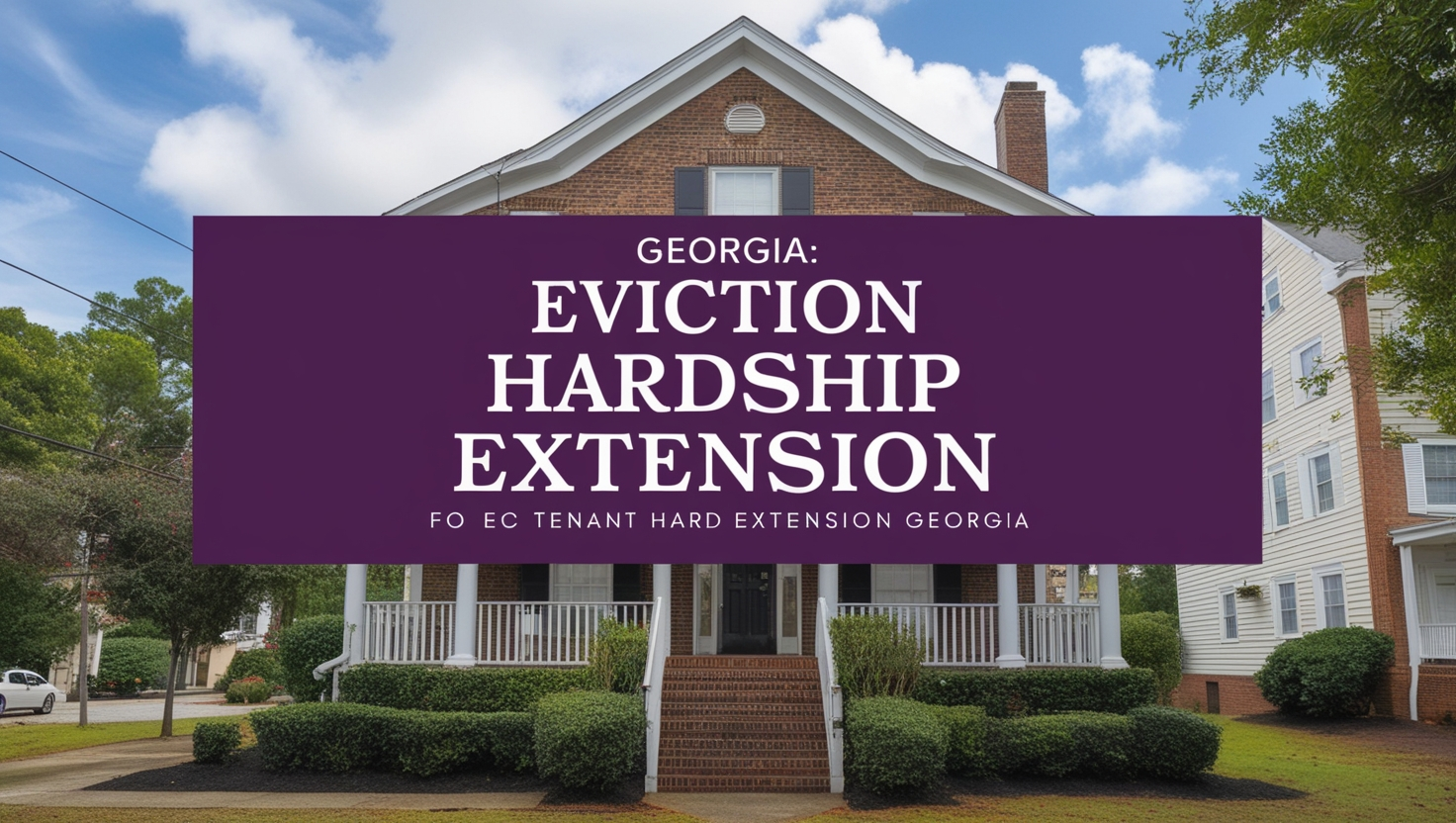 Eviction Hardship Extension Georgia