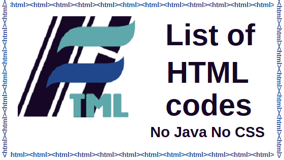 Liste des codes HTML