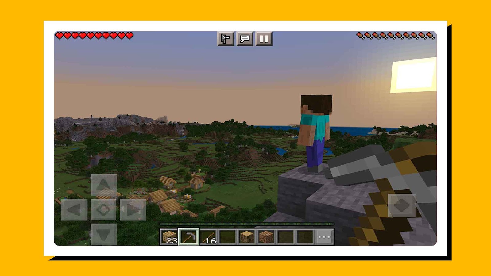 Screenshot of gameplay from Minecraft