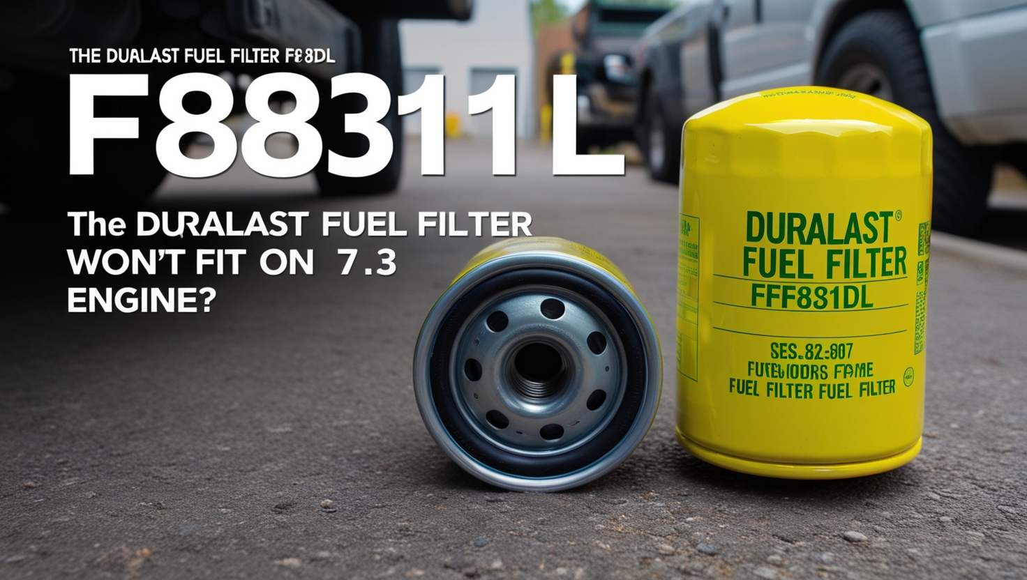 Duralast Fuel Filter FF831DL won't fit on a 7.3