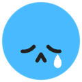 blue face crying secret tiktok emoji