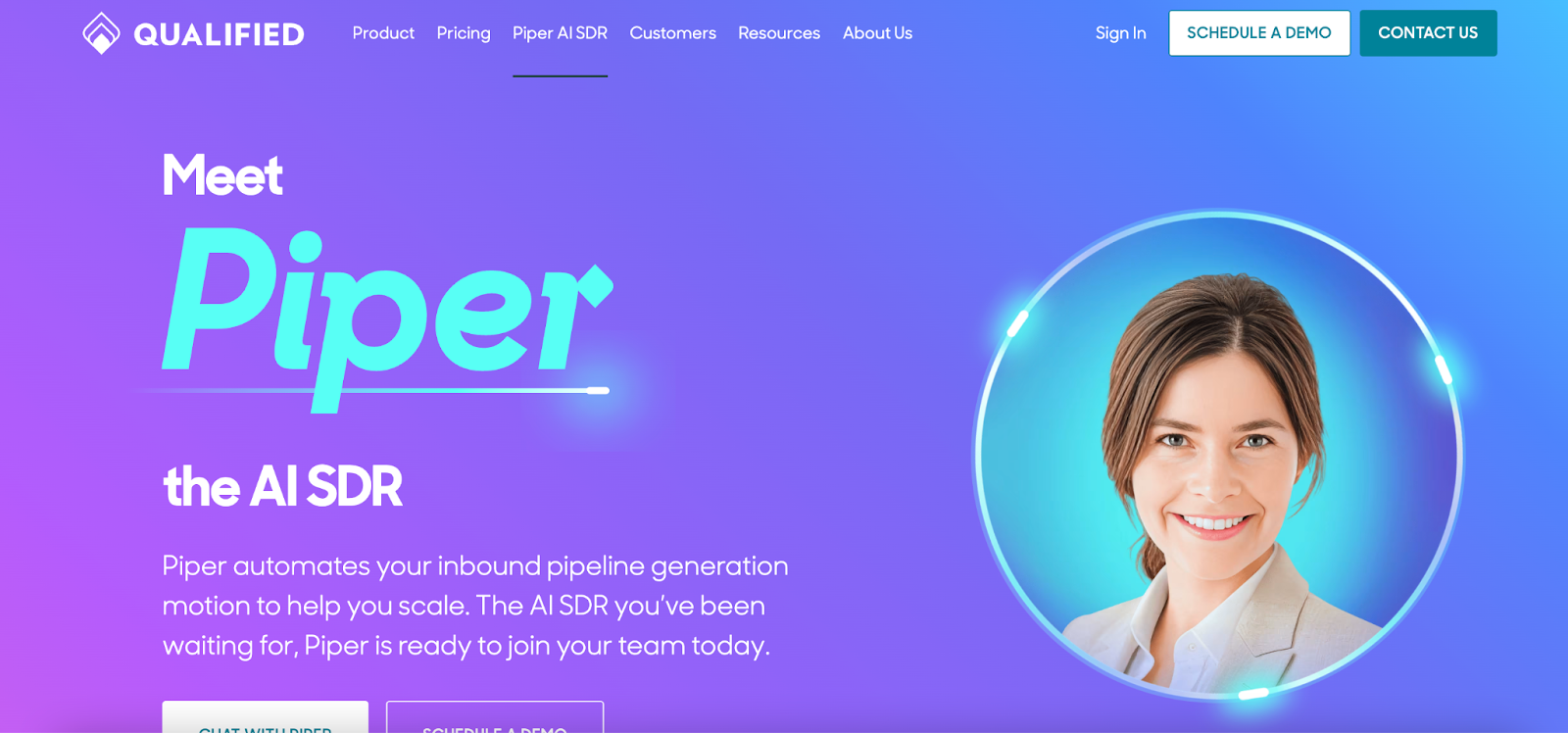 Piper landing page