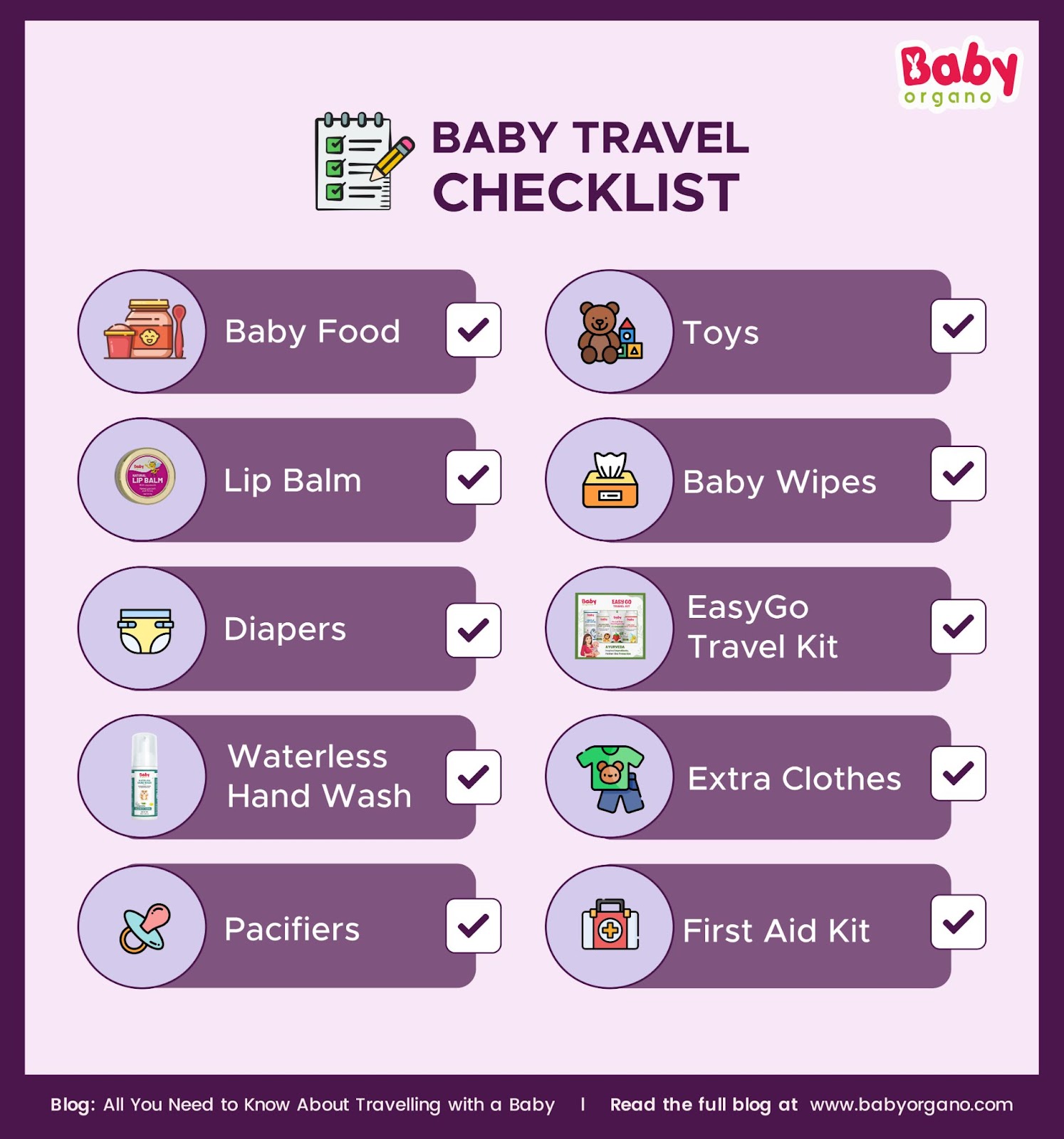 Baby Travel Checklist