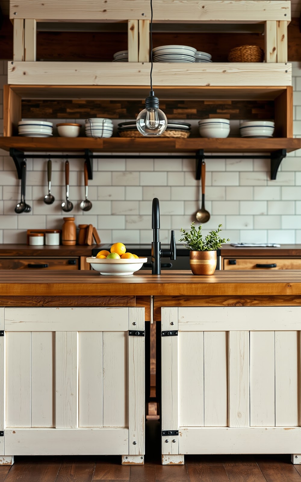 Rustic Pallet Kitchen Island