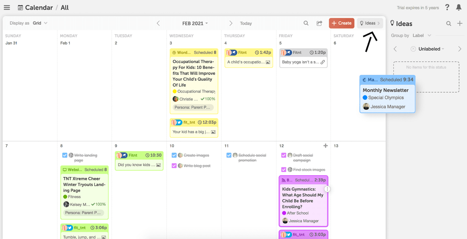 Plan your social calendar with CoSchedule