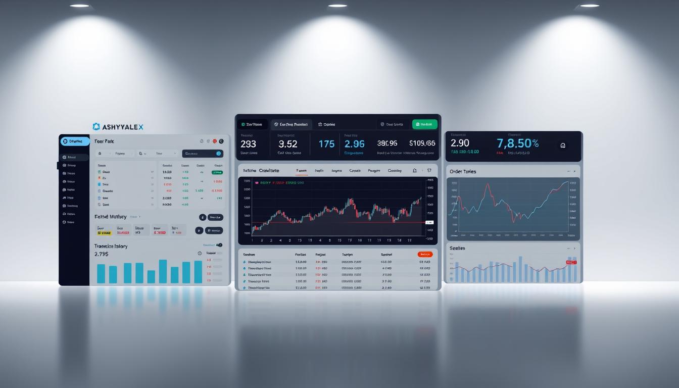 user interface of Ashvale Cryptrix trading platform