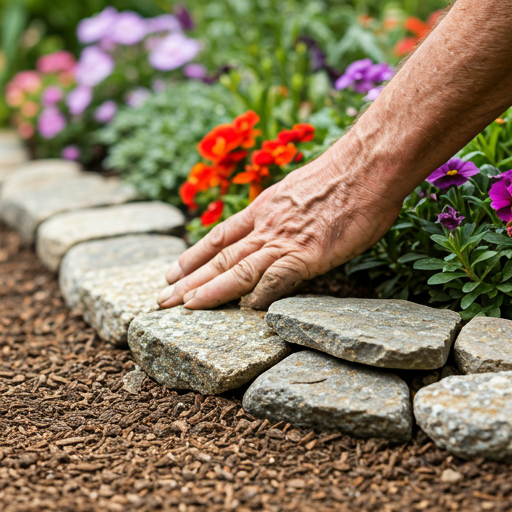 Natural Stone Borders: Rustic Elegance