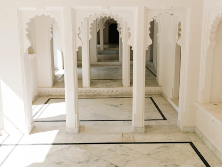 Marble design in mosque